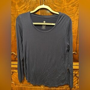 Kindred Bravely Nursing Women's Long Sleeve Navy Top